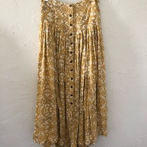 Free people boho maxi skirt